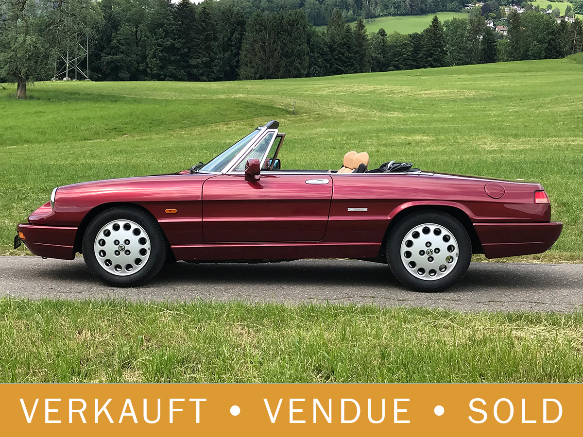 Alfa Romeo Spider Serie IV bordeaux metallic 1992