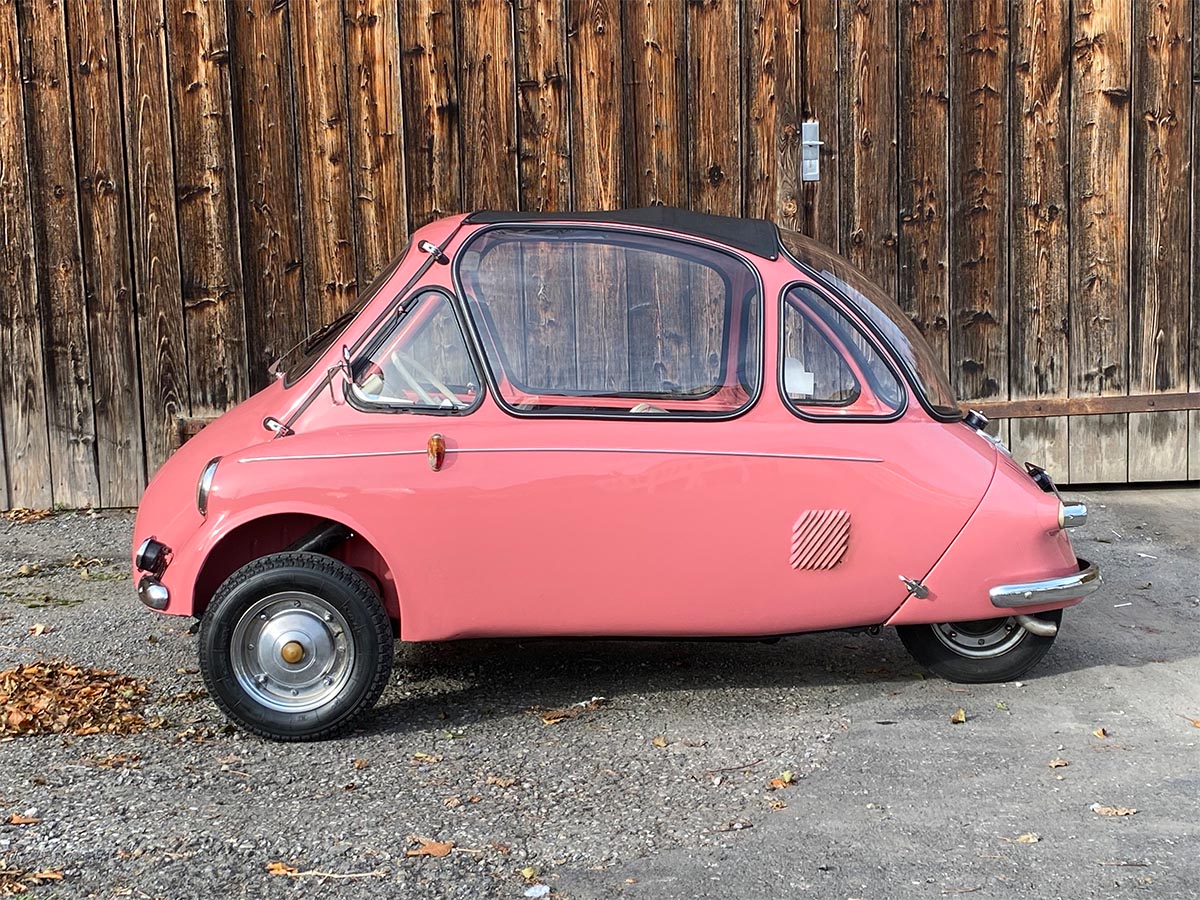 Heinkel Kabinenroller 150 pink 1956