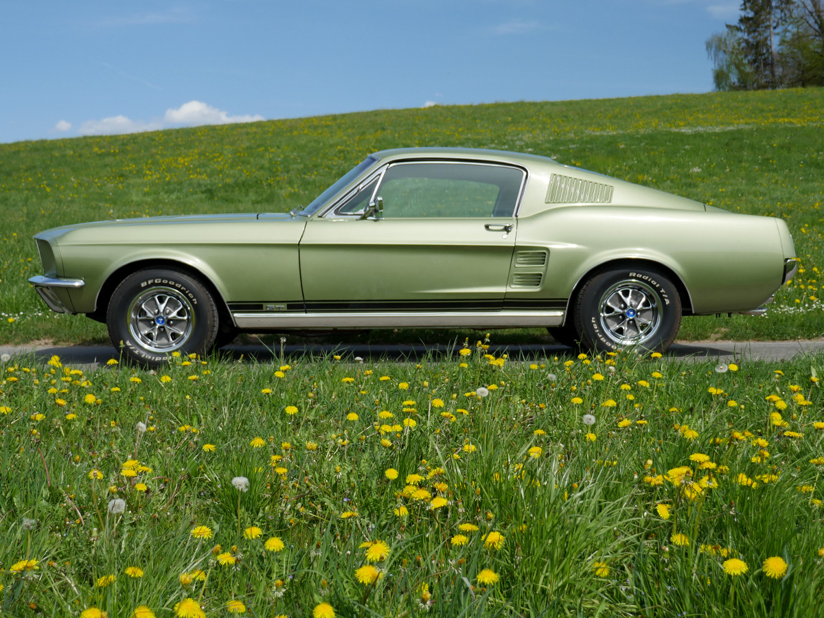 Ford Mustang GT 390 S-Code V8 390 cui green 1967