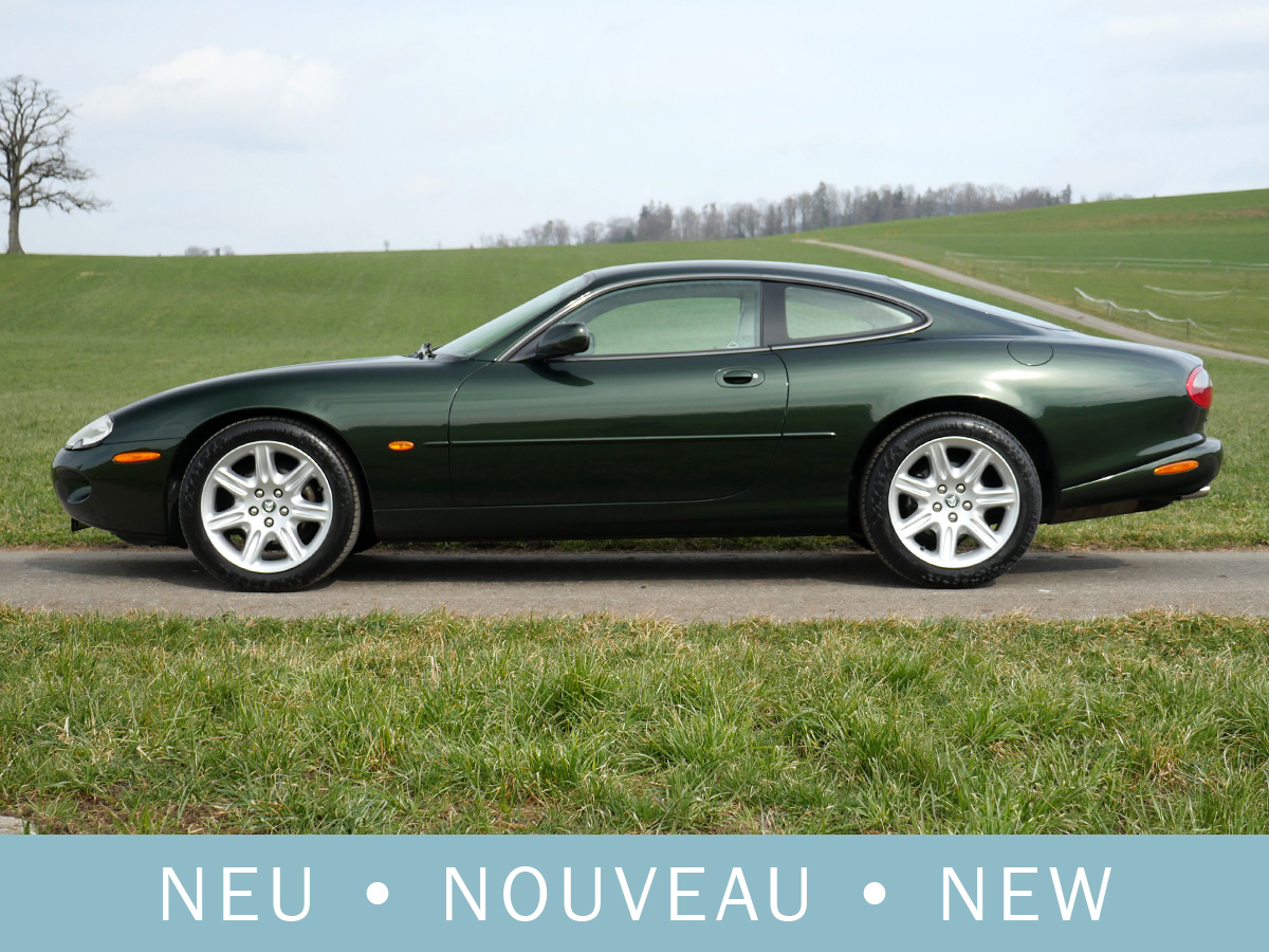 Jaguar XK8 Coupé dunkelgrün beige 1998