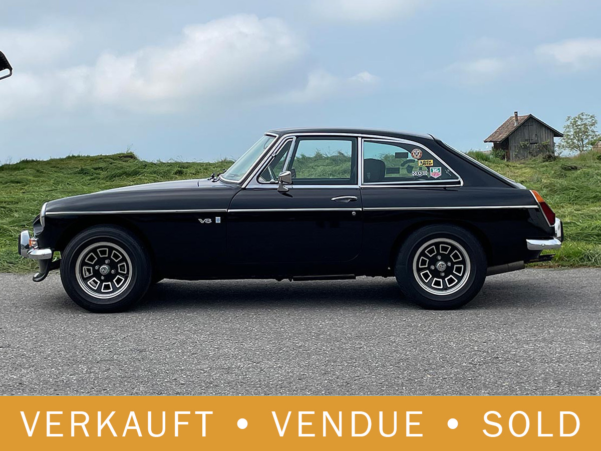 MG B GT V8 Coupé schwarz 1974