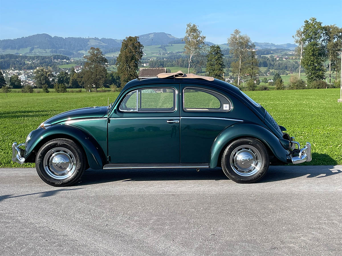 VW Käfer 1600 Porsche 356 Motor dunkelgrün 1958