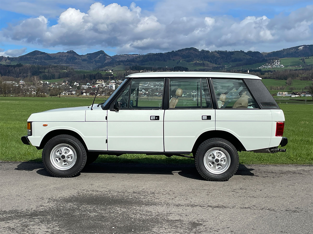 Range Rover Classic 3.5 V8 manual weiss 1984