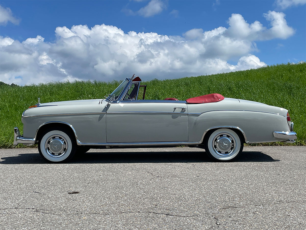 Mercedes Benz 220 S Ponton Cabriolet grau 1958