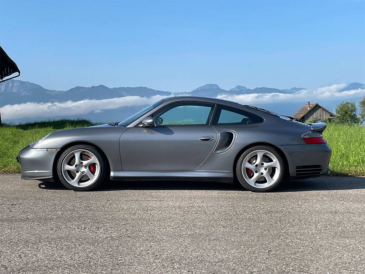 Porsche 911 turbo manual grau metallic 2002