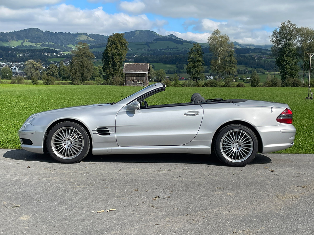 Mercedes Benz SL 55 AMG Roadster silber 2002