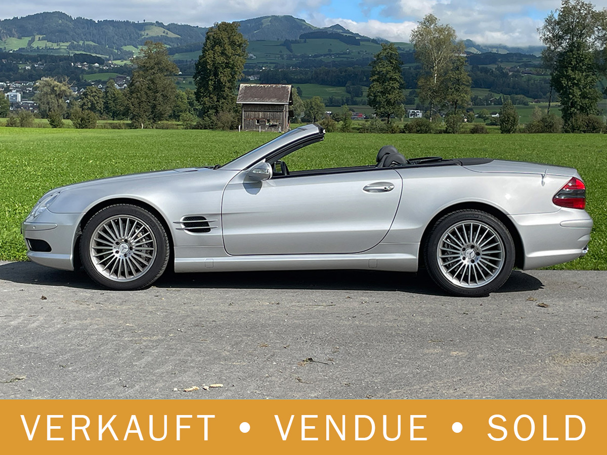 Mercedes Benz SL 55 AMG Roadster silber 2002