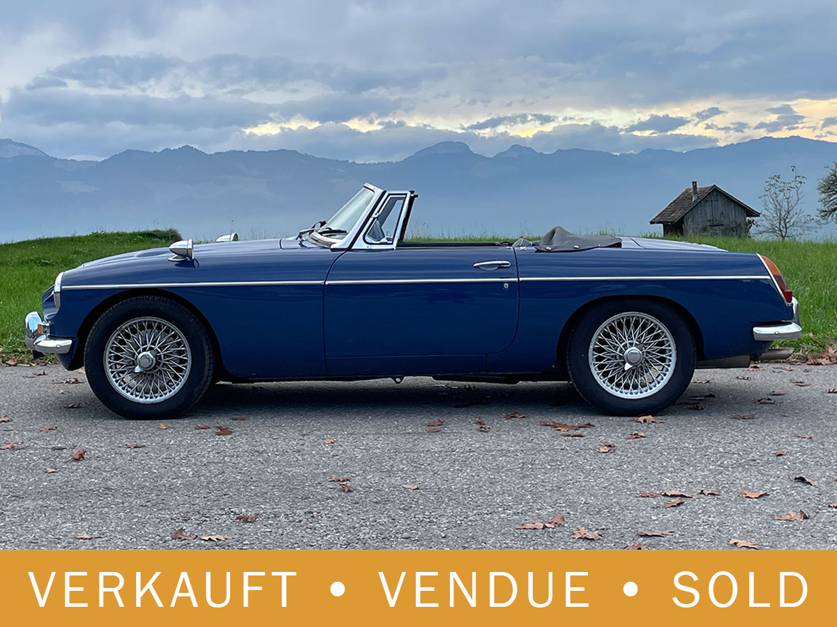 MG C Roadster 6-Zylinder 3.0 blau 1968