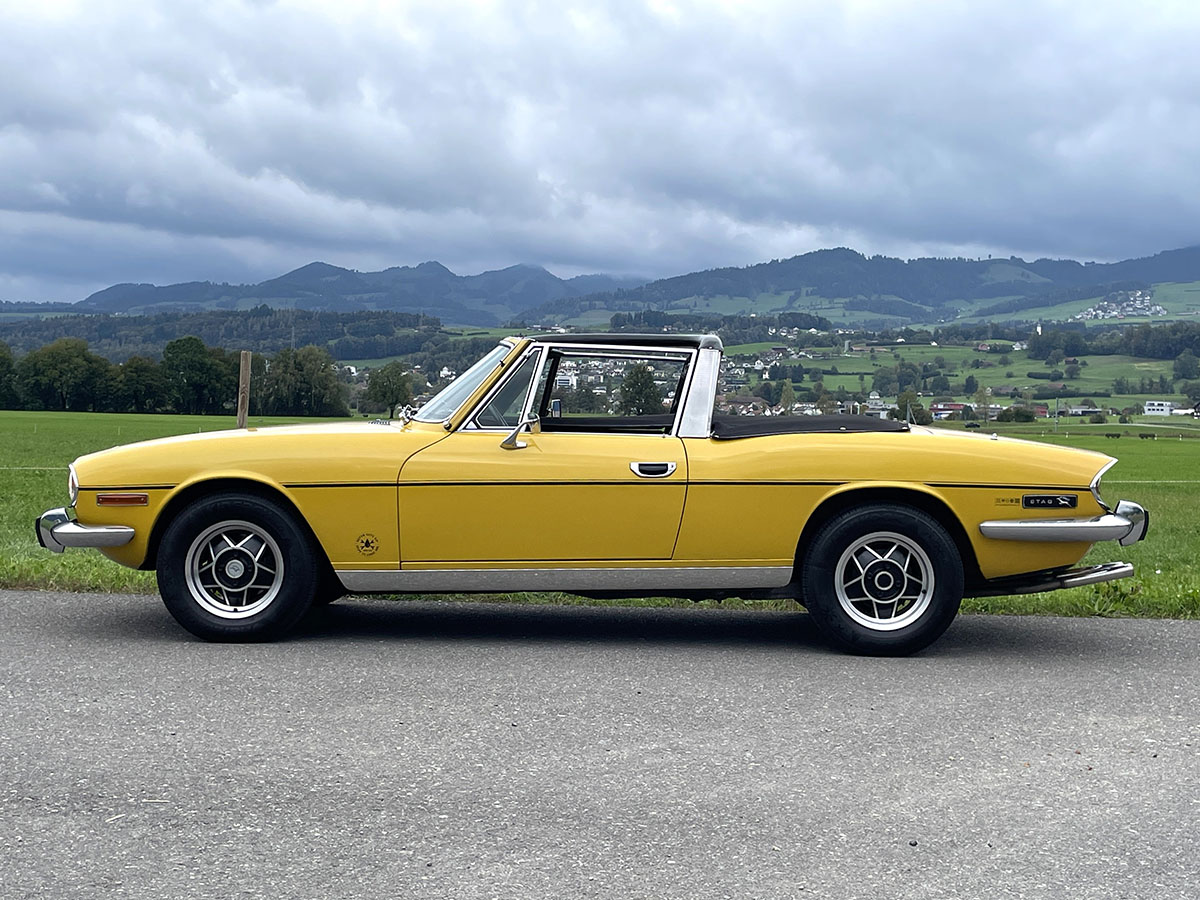 Triumph Stag Cabrio V8 manual gelb 1976