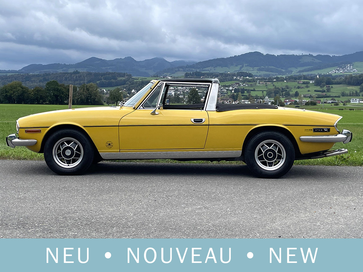 Triumph Stag Cabrio V8 manual gelb 1976