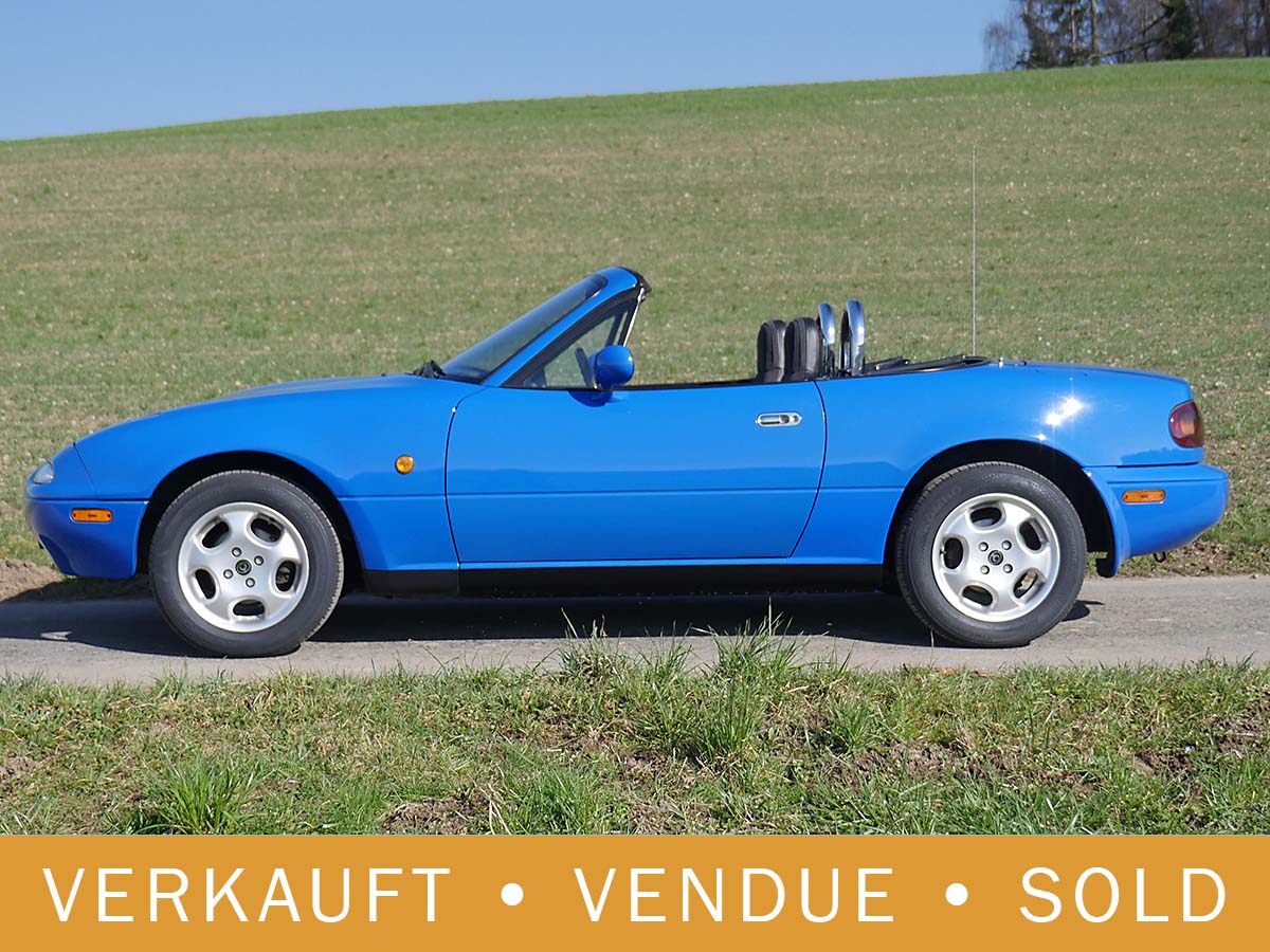 Mazda MX-5 NA 1.6i-16 V 115 PS blau 1990