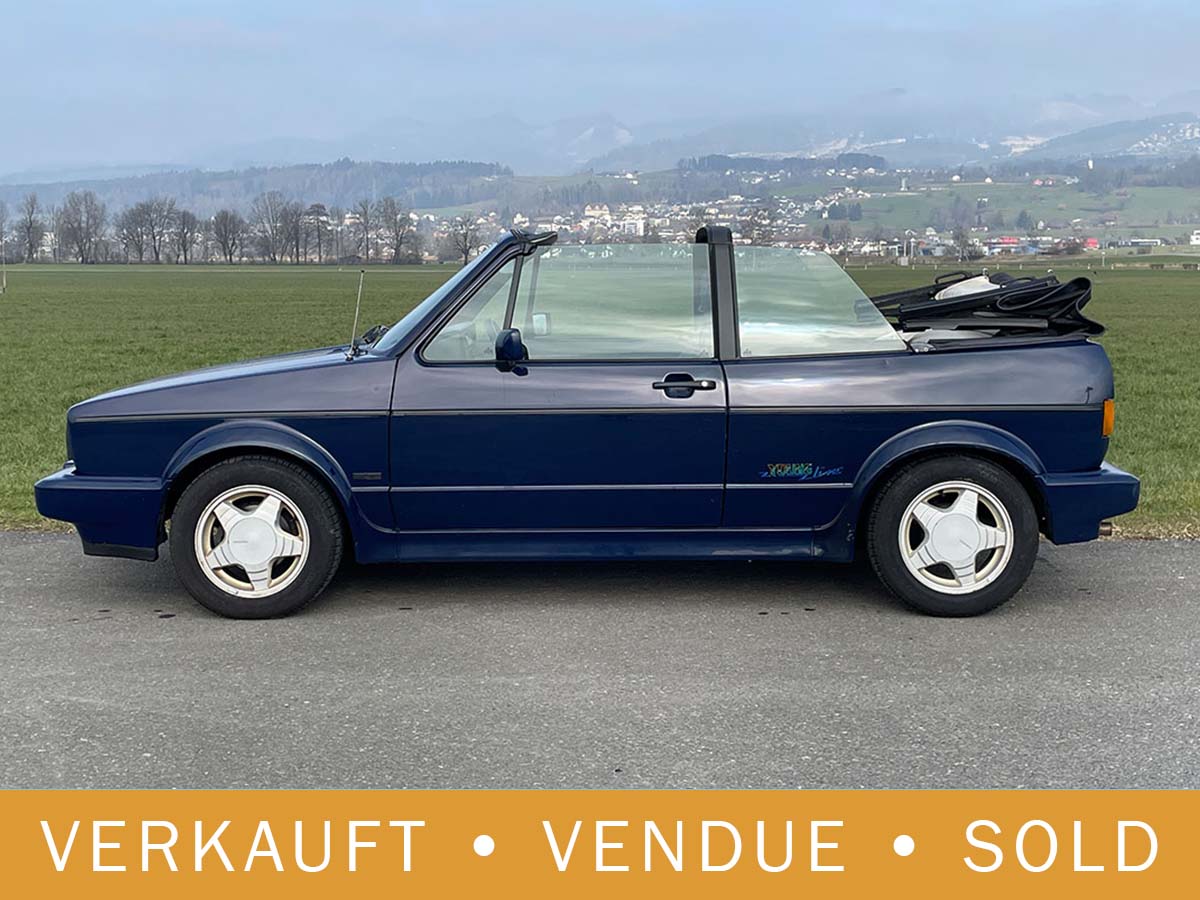 VW Golf Cabrio dunkelblau 1991