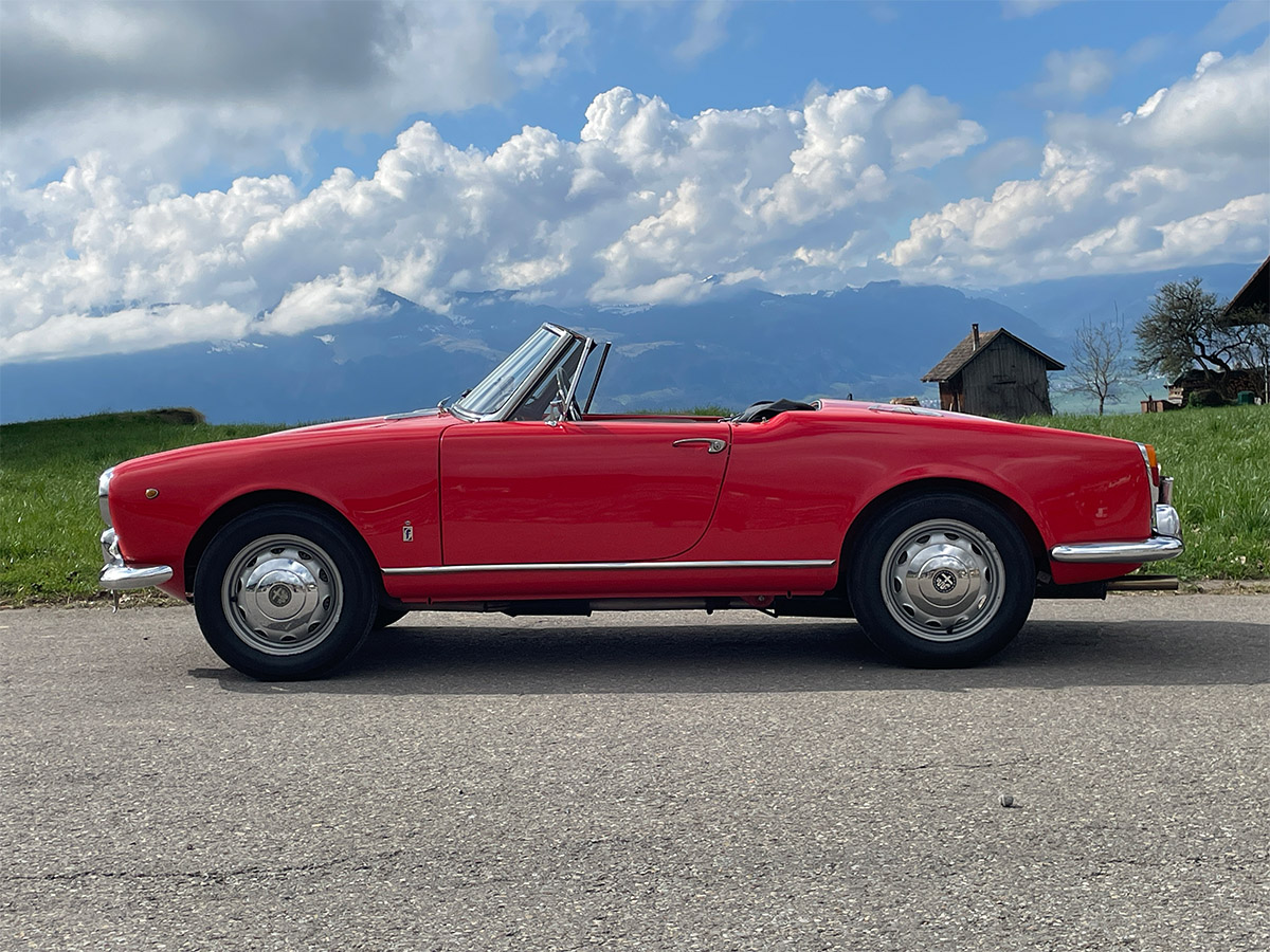 Alfa Romeo Giulia 1600 Spider rot 1963