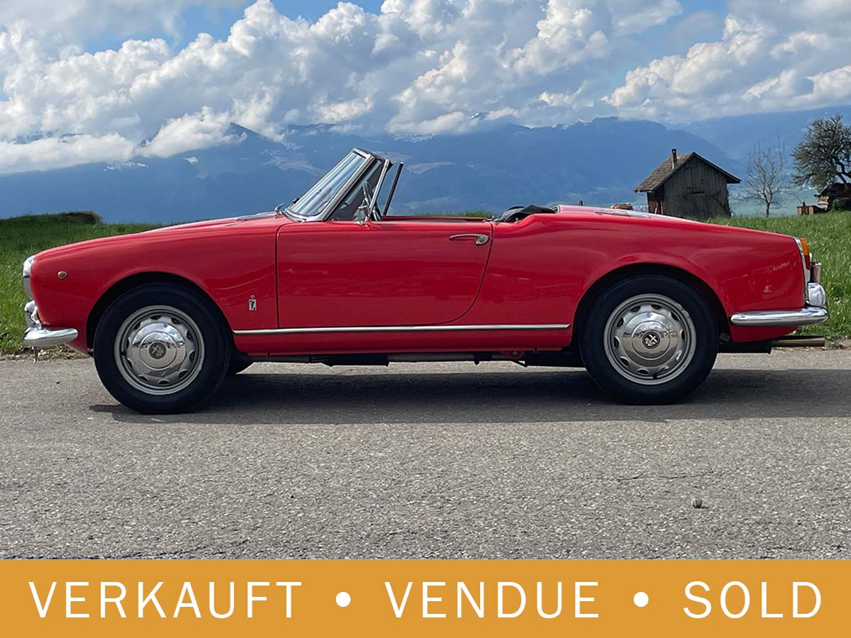 Alfa Romeo Giulia 1600 Spider rot 1963