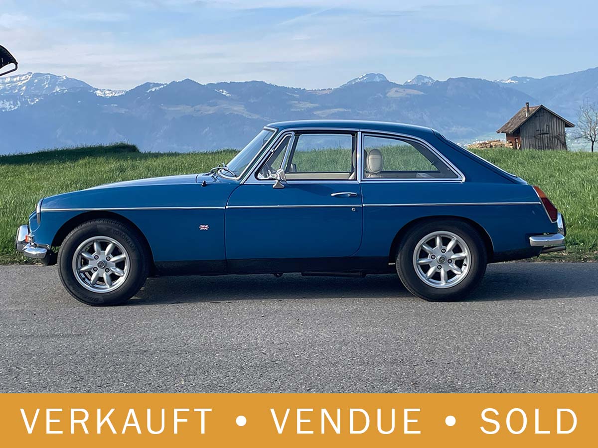 MG B GT Coupé blau Maxilite 1973