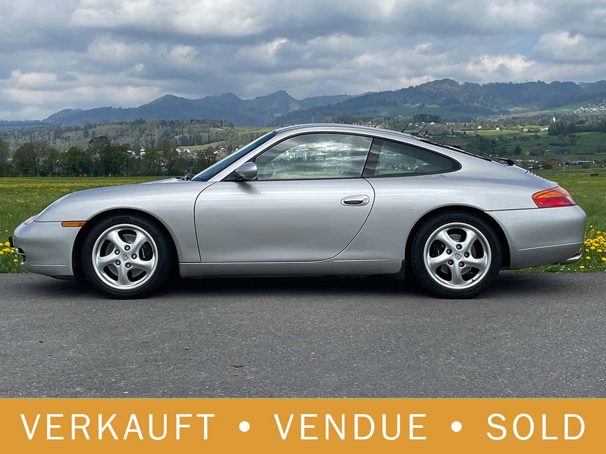Porsche 911 Carrera 2 manual silber 1998