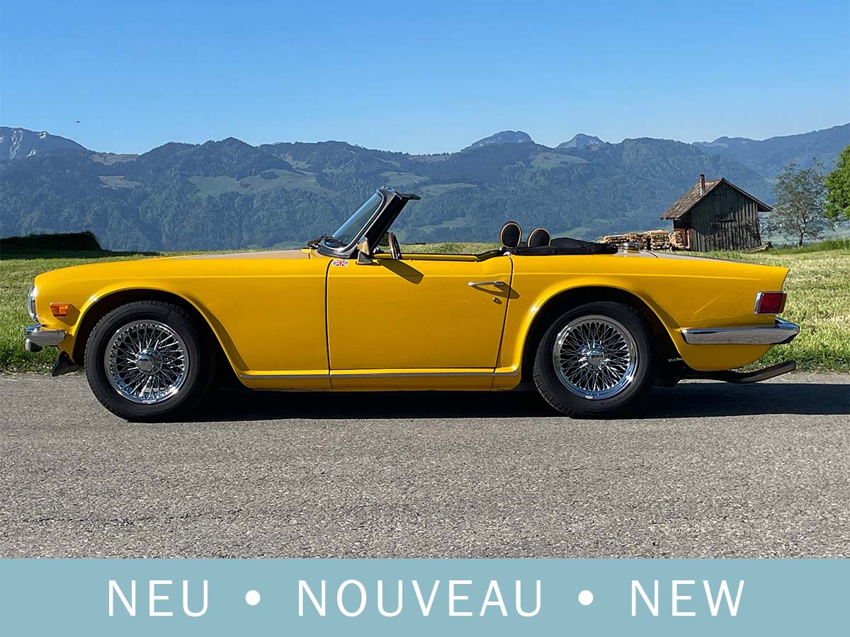 Triumph TR6 Cabriolet gelb 1975