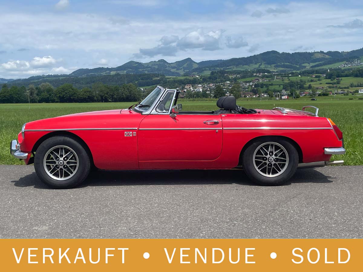 MG B Cabriolet rot 1974