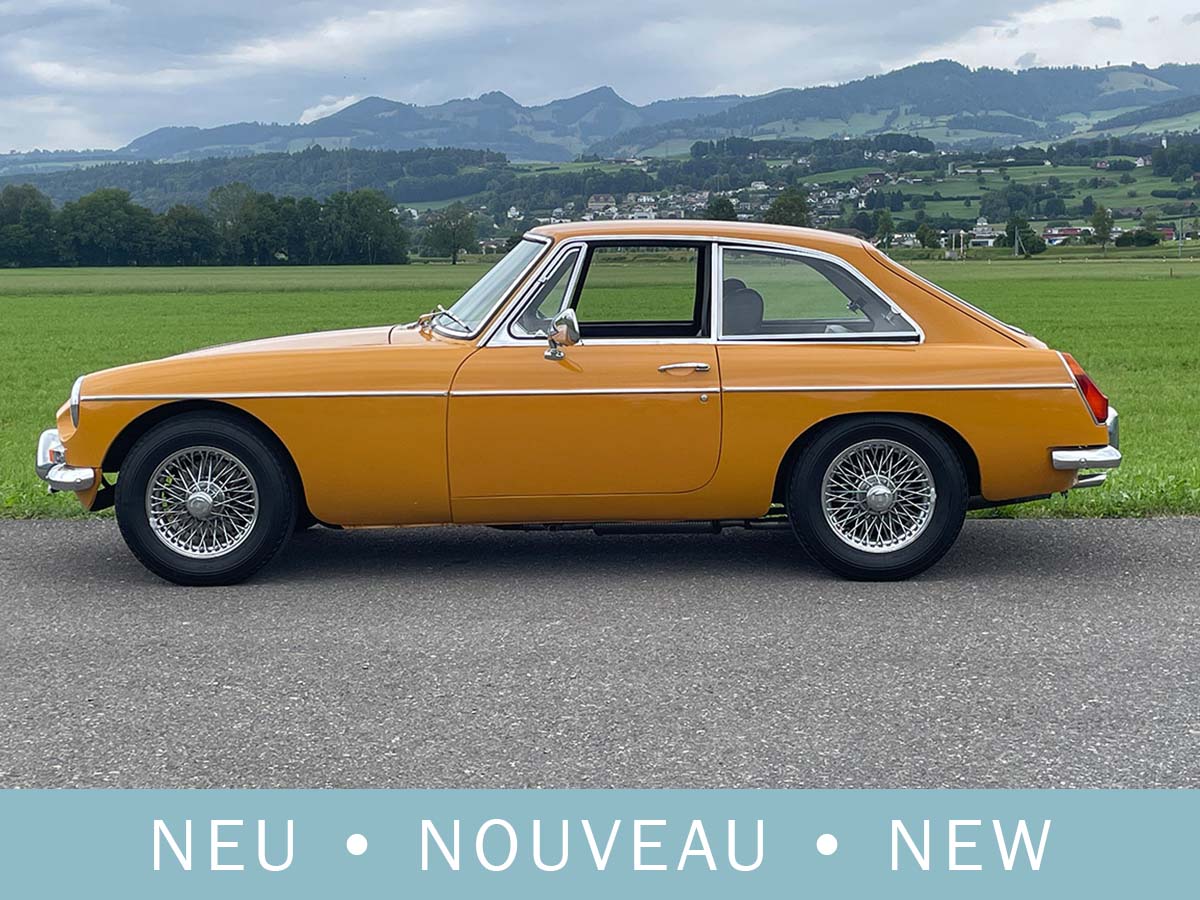 MG B GT Coupé dunkelgelb 1972
