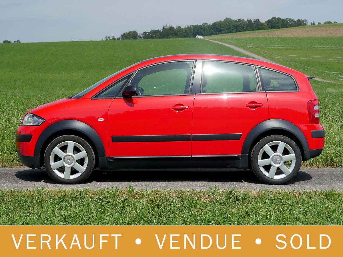 Audi A2 1.4 Colour Storm rot 2004