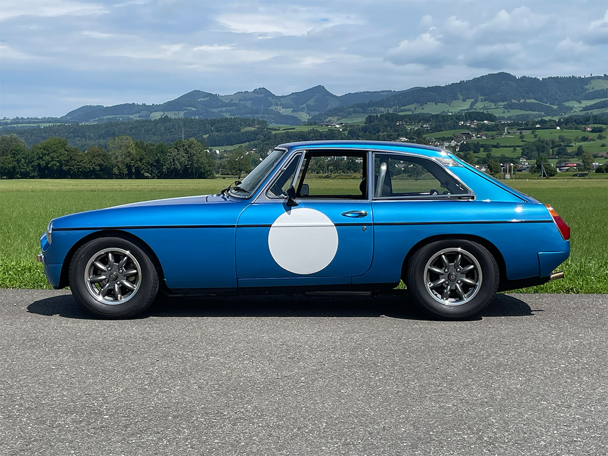 MG B GT Coupé »Sebring« blau 1976