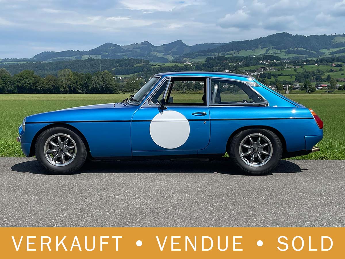 MG B GT Coupé »Sebring« blau 1976