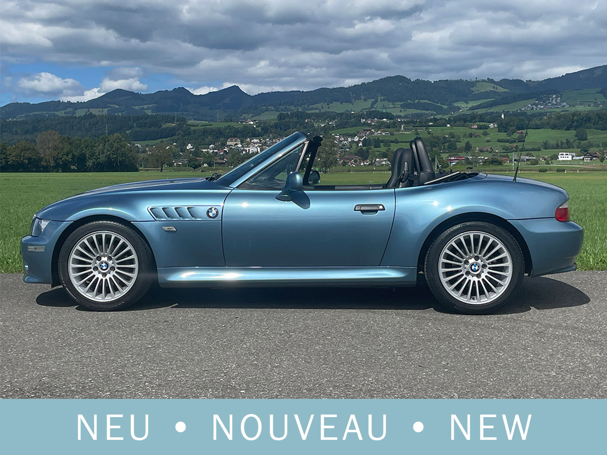 BMW Z3 Roadster 6-Zylinder mittelblau 2002