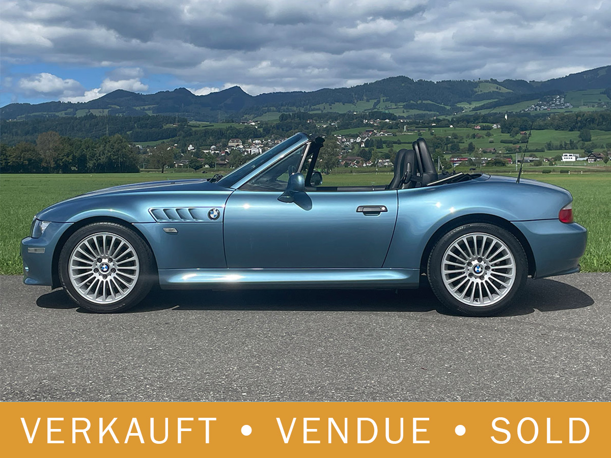 BMW Z3 Roadster 6-Zylinder mittelblau 2002