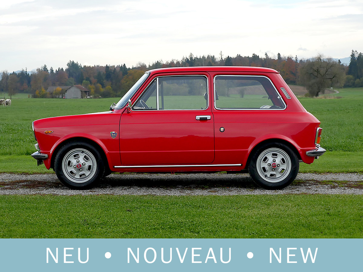 Autobianchi A112 Abarth Serie 1 rot-schwarz 1973