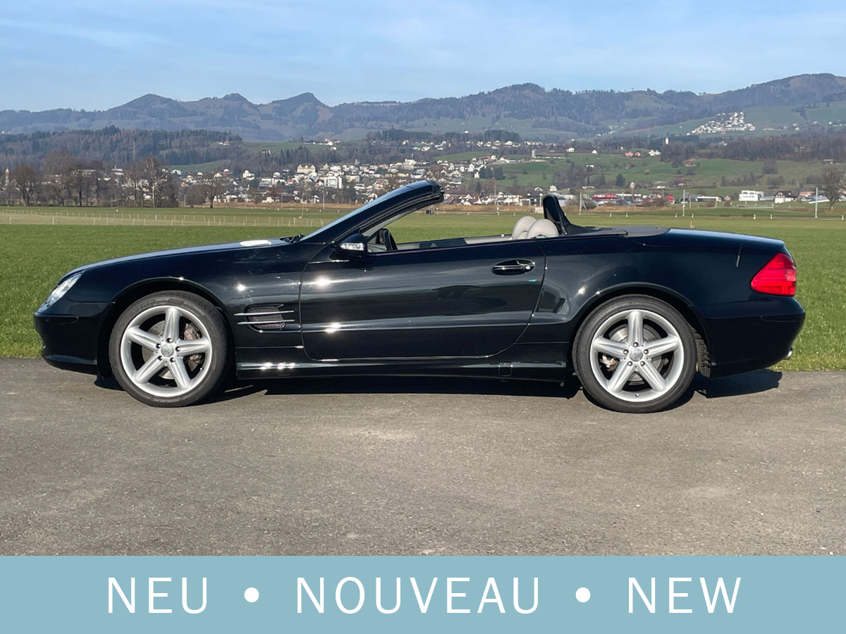 Mercedes Benz SL 500 R230 Cabriolet schwarz 2001