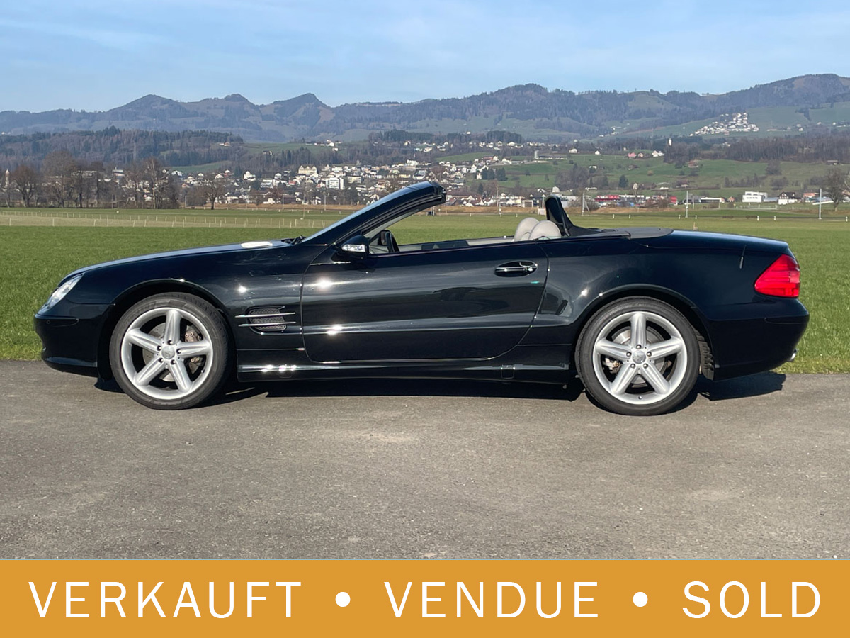 Mercedes Benz SL 500 R230 Cabriolet schwarz 2001