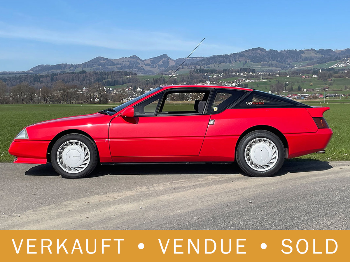Renault Alpine V6 Turbo rot 1986