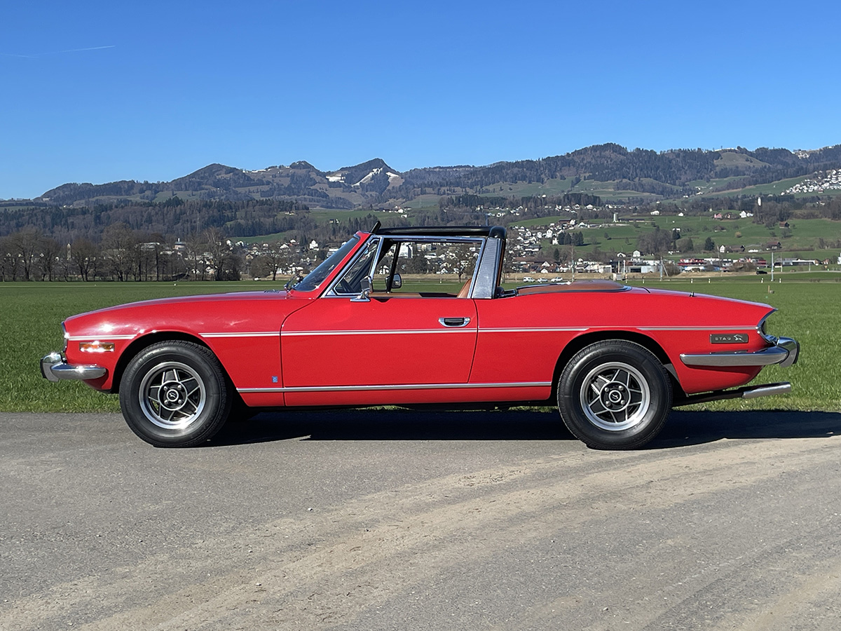 Triumph Stag Cabriolet V8 manual rot 1973