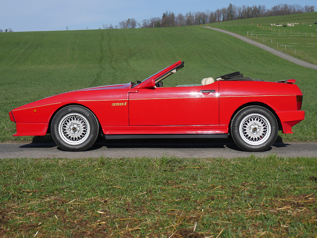 TVR Tasmin V8 350i Wedge Convertible rot 1989