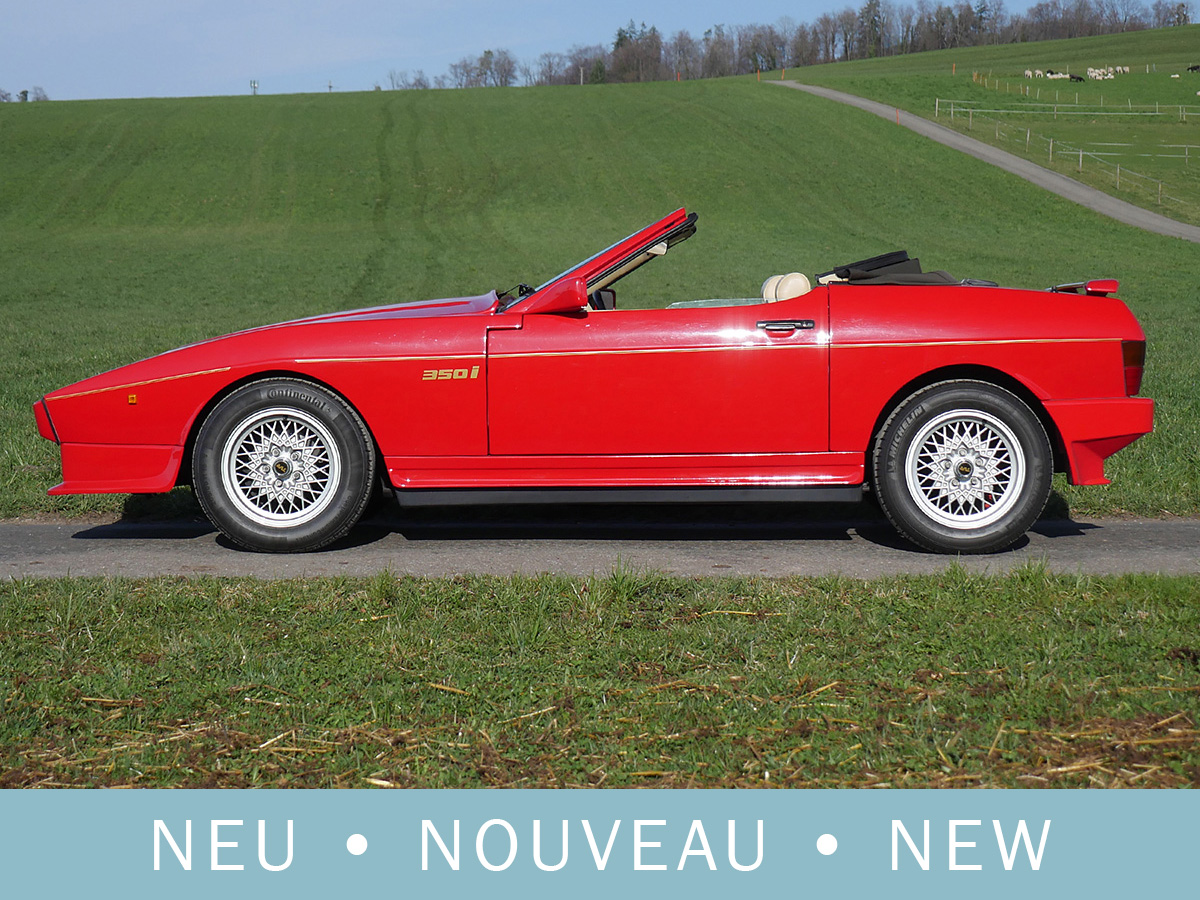 TVR Tasmin V8 350i Wedge Convertible rot 1989