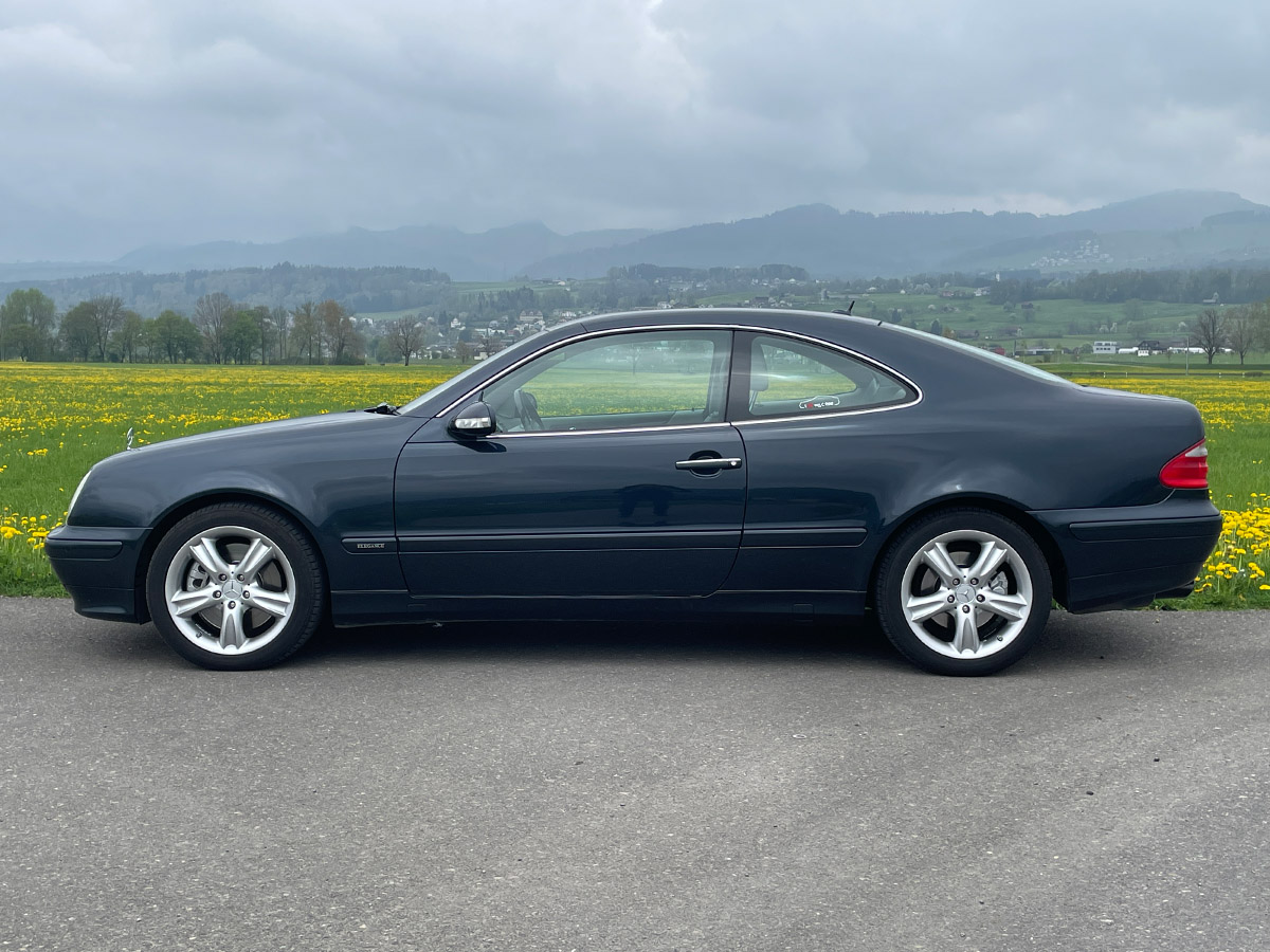 Mercedes Benz 430 CLK V8 Coupé smaragdschwarz 2000