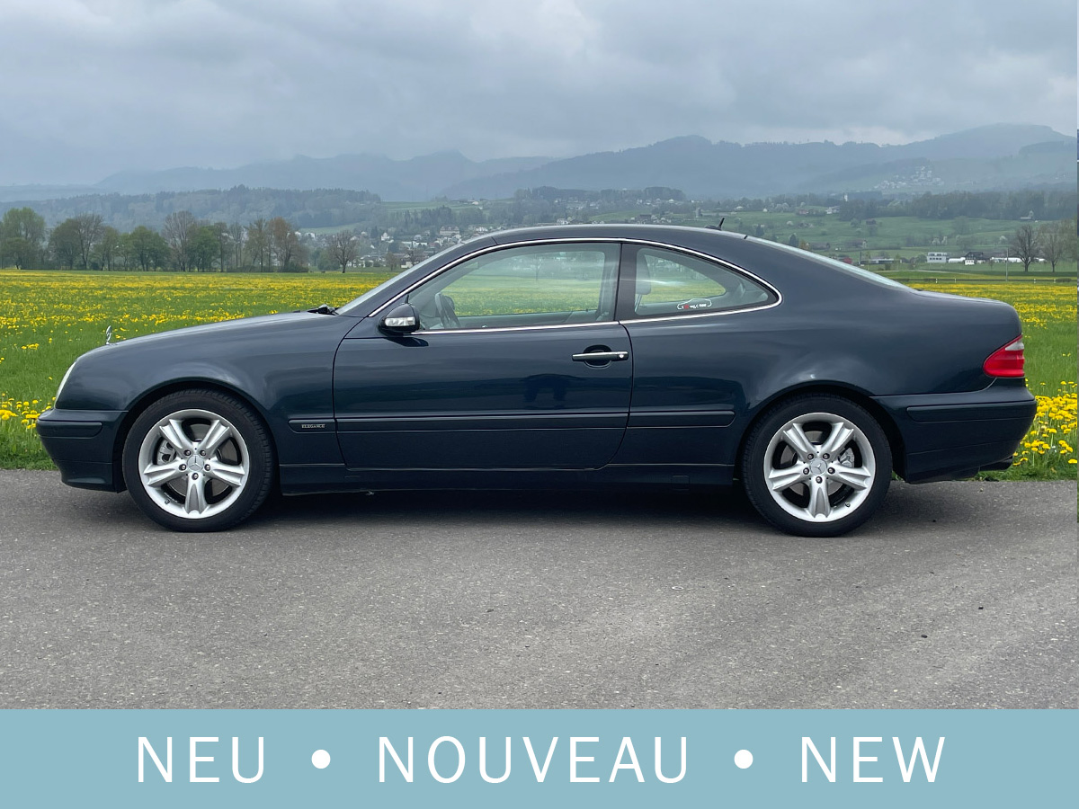 Mercedes Benz 430 CLK V8 Coupé smaragdschwarz 2000