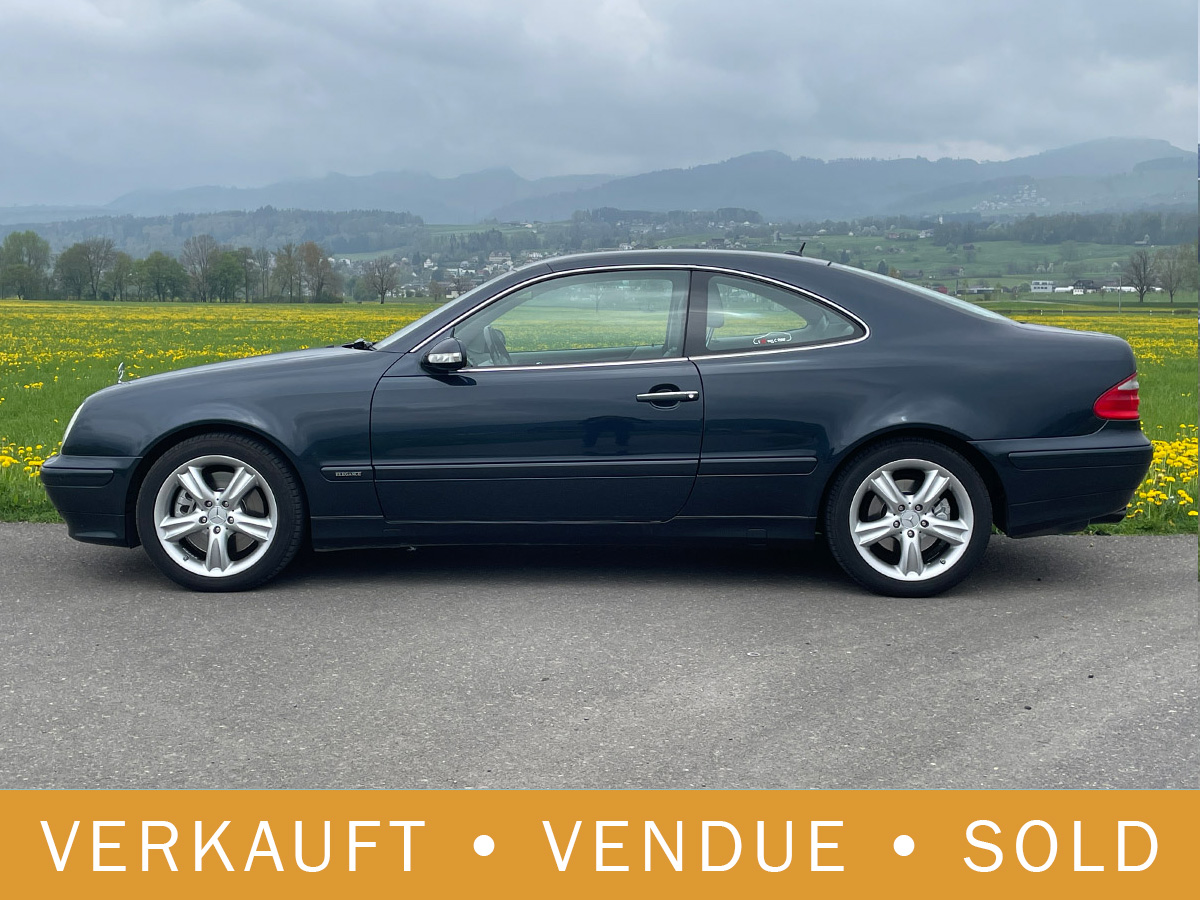 Mercedes Benz 430 CLK V8 Coupé smaragdschwarz 2000
