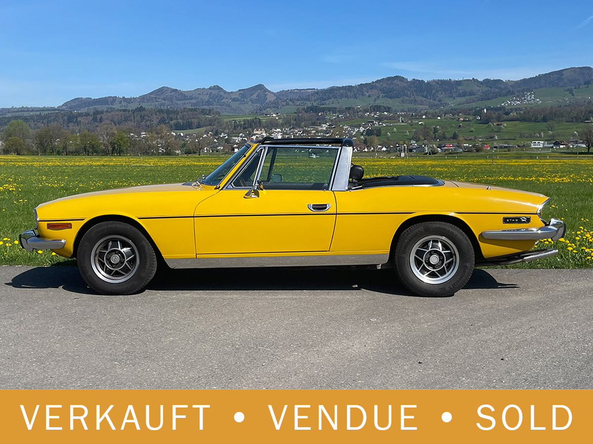 Triumph Stag Cabrio V8 manual gelb 1976
