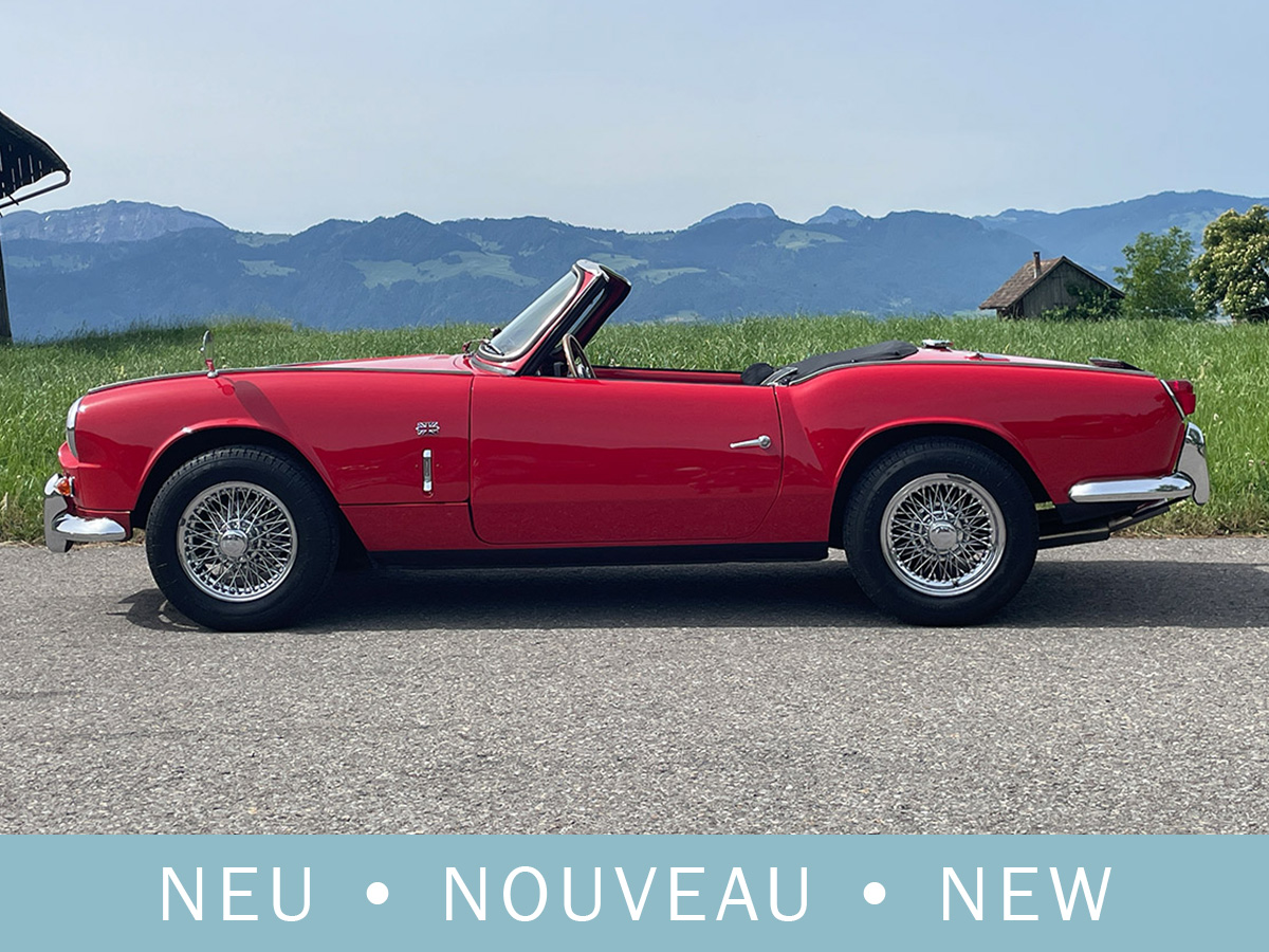 Triumph Spitfire MKI Roadster rot Speichenfelgen 1965