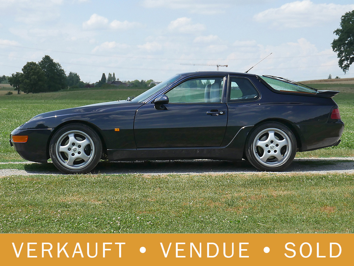 Porsche 968 Coupé Targa dunkelblau metallic Leder marmorgrau 1994