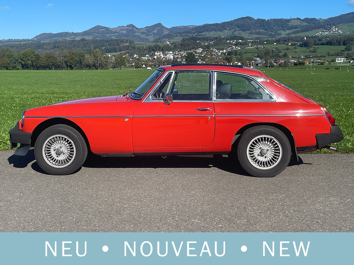 MG B GT Coupé Faltdach Overdrive orange 1976