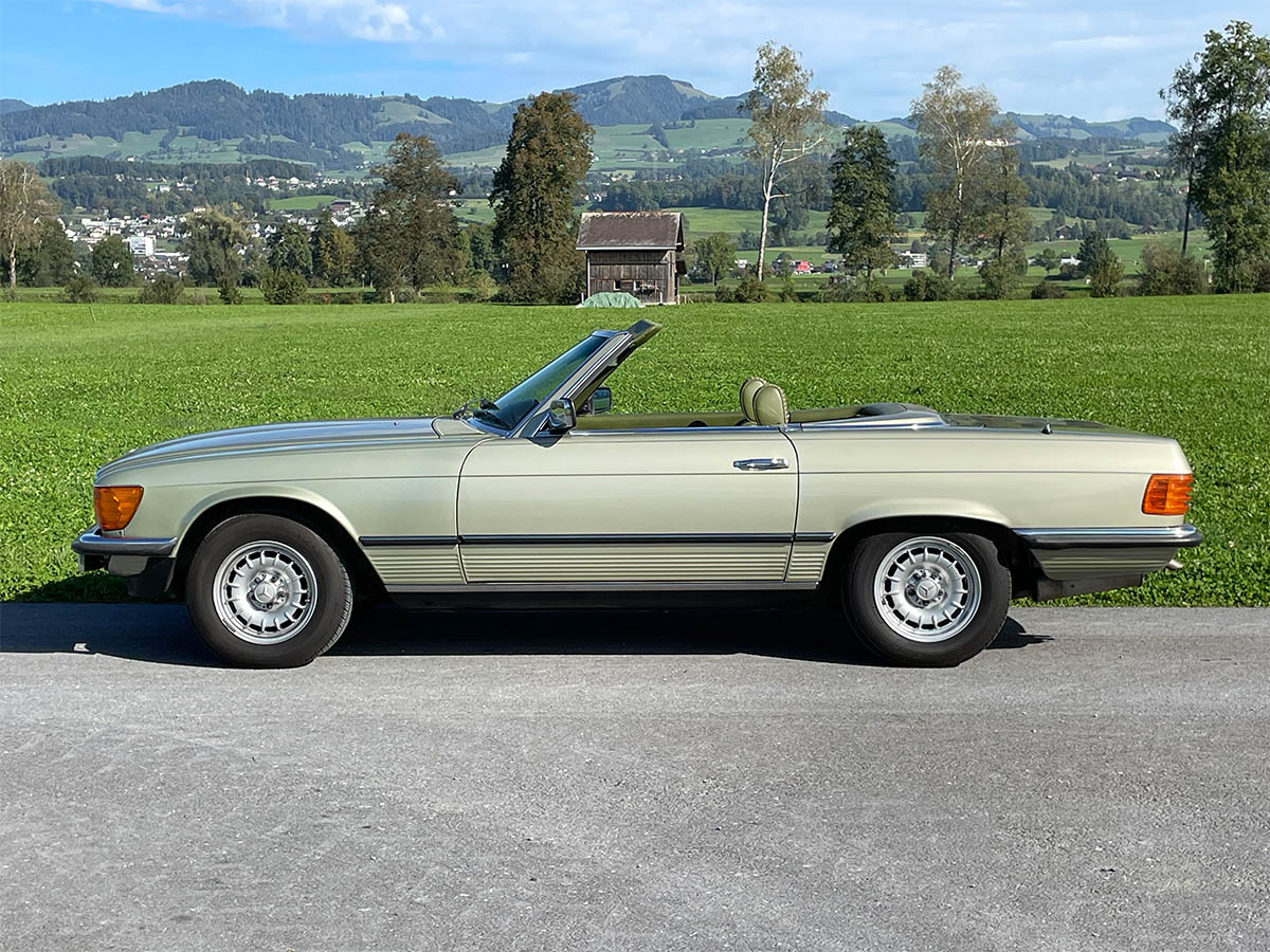 mercedes benz 280 sl r107 roadster silberdistelgruen 1981 0000 IMG 1