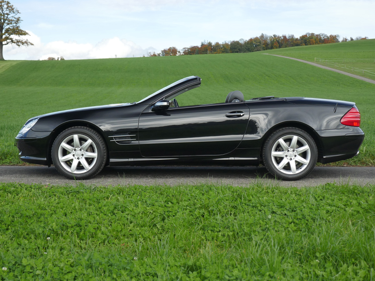 mercedes benz 350 sl w230 Cabriolet schwarz grau 2004 0000 1