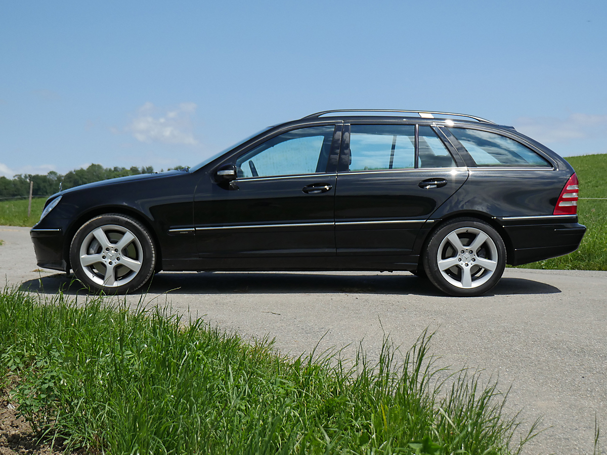 mercedes benz c350 v6 kombi schwarz schwarz 2007 0000 1