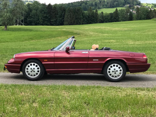 alfa romeo spider serieIV bordeaux 1992 0000 1