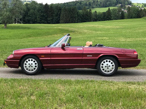 alfa romeo spider serieIV bordeaux 1992 0000 1