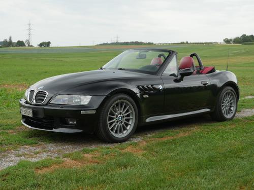 bmw z3 3-0 roadster schwarz rot 2001 0001 2