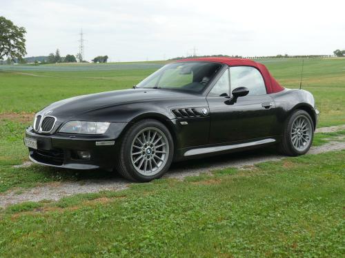 bmw z3 3-0 roadster schwarz rot 2001 0005 6