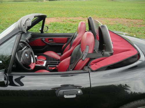 bmw z3 3-0 roadster schwarz rot 2001 0013 14